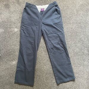 Folded Wide-Leg Chino Pants
